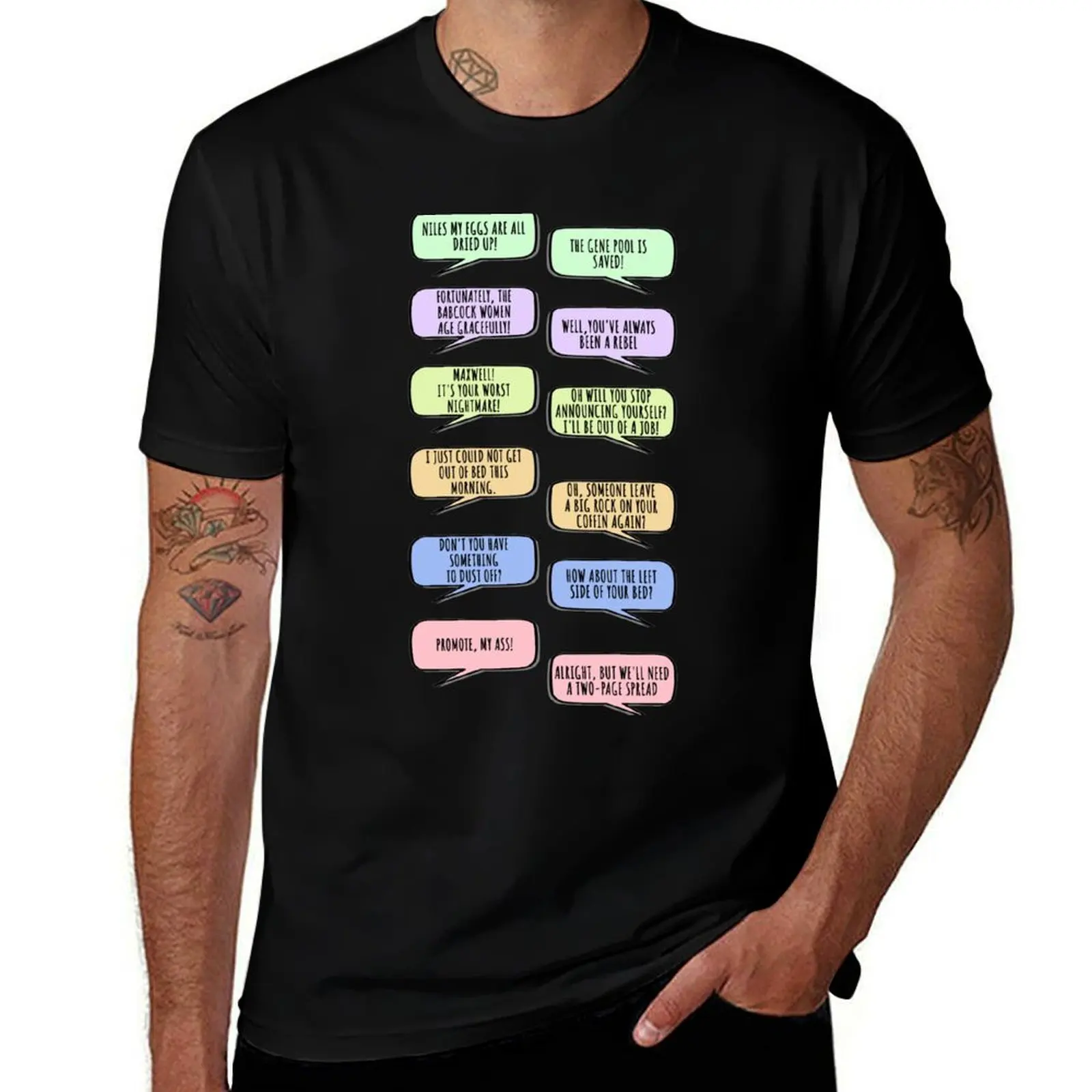The best Niles-C.C. insults T-Shirt Abstract Pattern Print Top T-Shirt