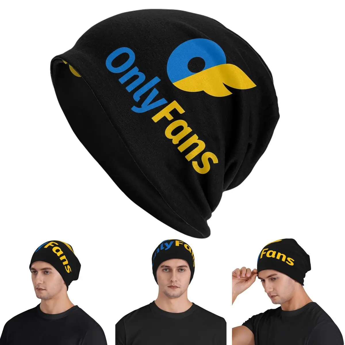 

Шапки-бини с логотипом Onlyfans, теплая осенне-зимняя уличная шапка, вязаные шапки с капюшоном для взрослых унисекс