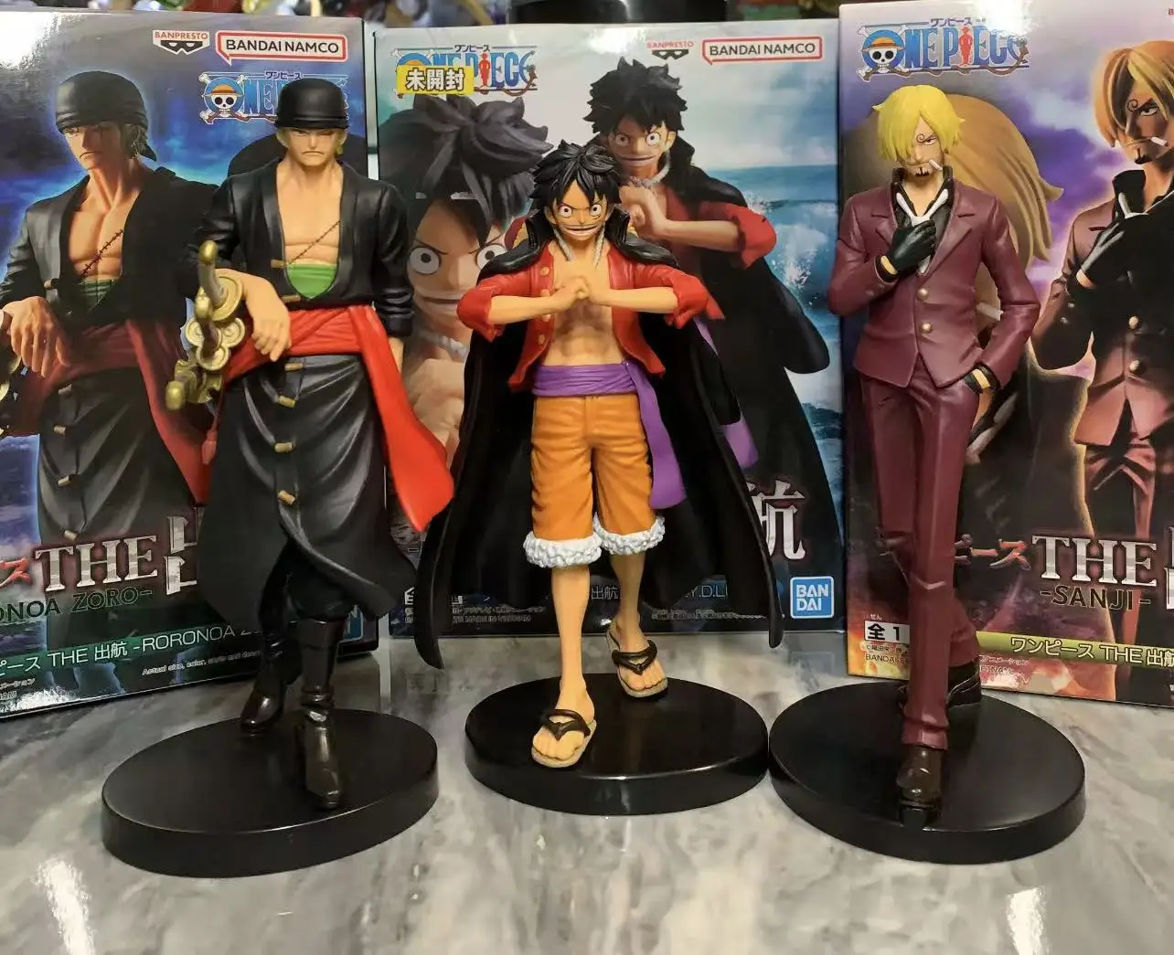 

В наличии: Оригинальная фигурка Bandai Banpresto One Piece (Ван-Пис) — Монки Д. Луффи, Санджи, Ророноа Зоро в стиле Онигашима. Аниме-фигурка, модель, декоративная игрушка.