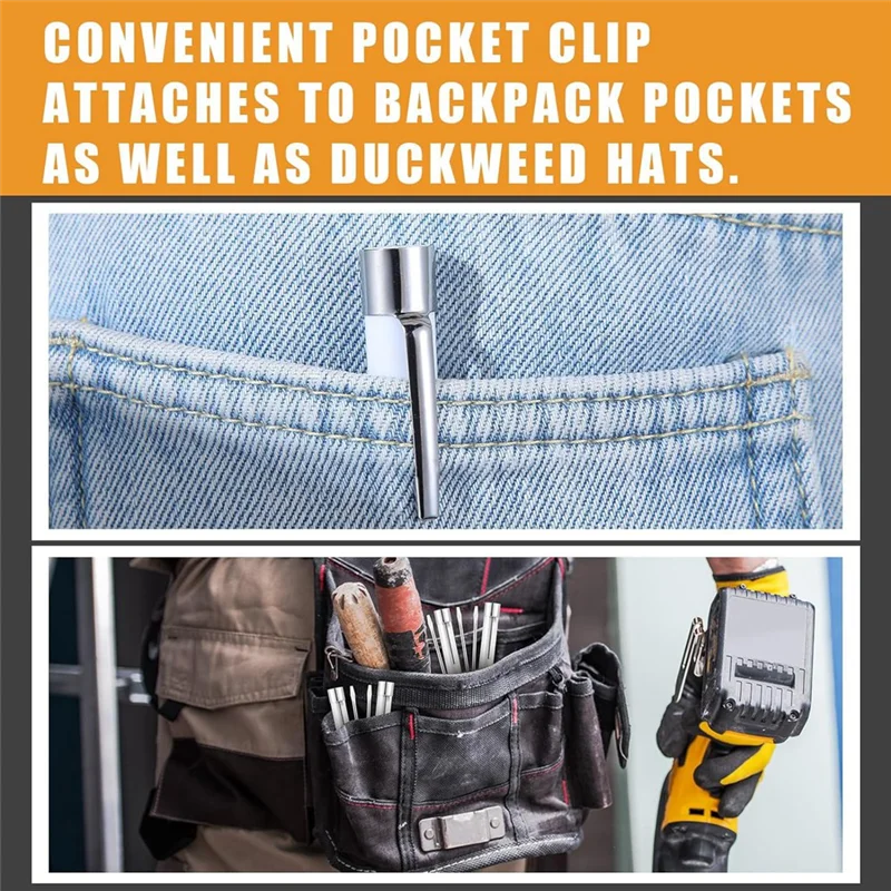 LJL 12 Pcs 포켓 스크루 드라이버 탑 및 클립 기계 전기 수리 도구 용 플랫 블레이드 스크루 드라이버, 5.2 인치, 내구성 Wh