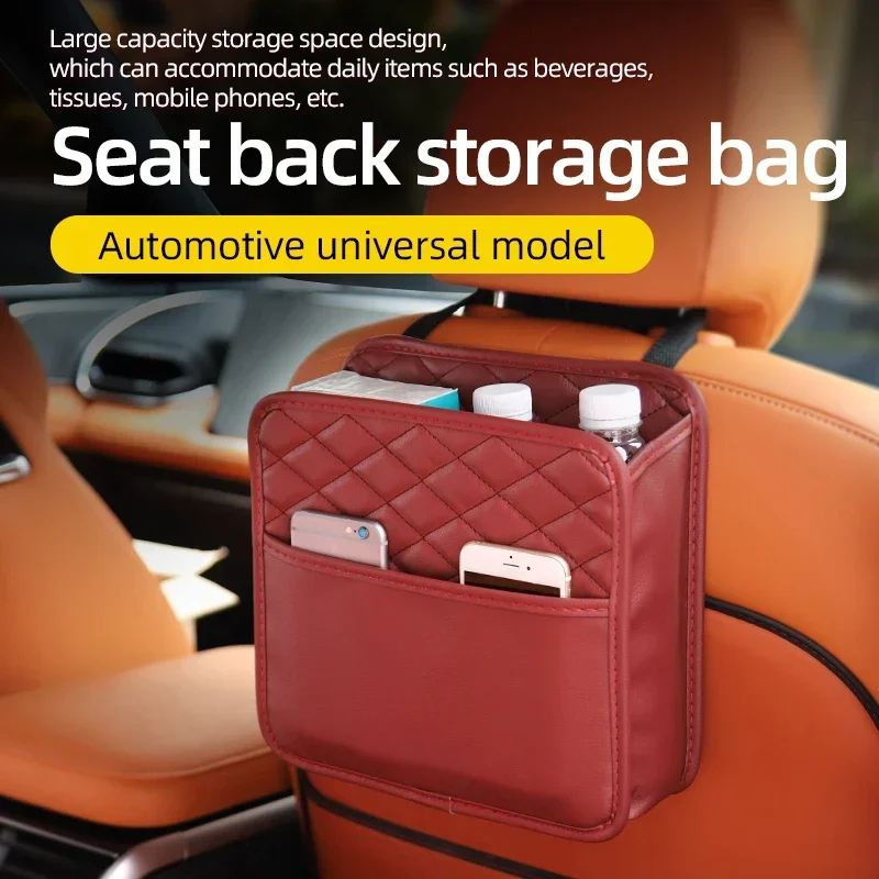 Multifunctional Car Backseat Organizer Car Seat Storage Bag Hanging Seat Back Garbage Bag Suitable for most Auto Accessories