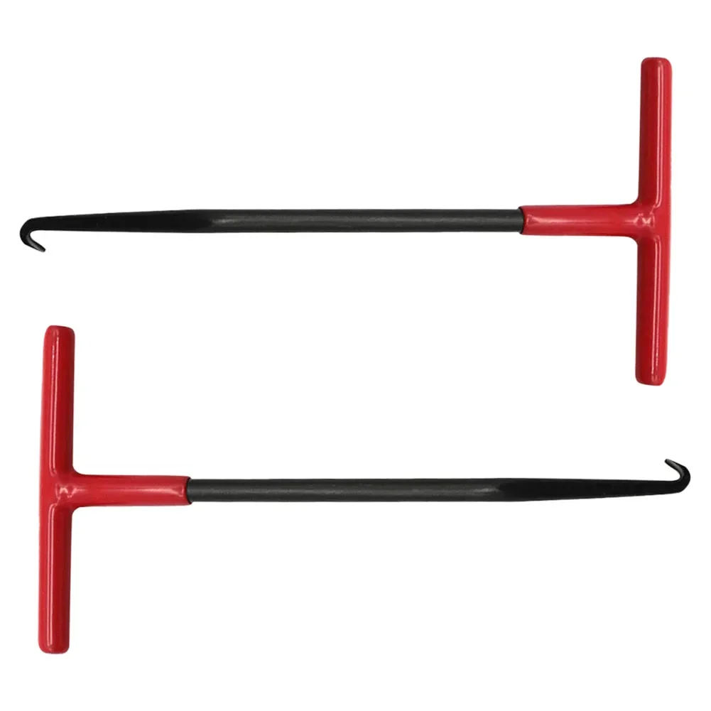 2pcs Exhaust Spring Puller Tool For Vehicle Brakes Riding Lawnmower Deck Snow Remover Motorcycle Exhaust Stand Removal T-Handle