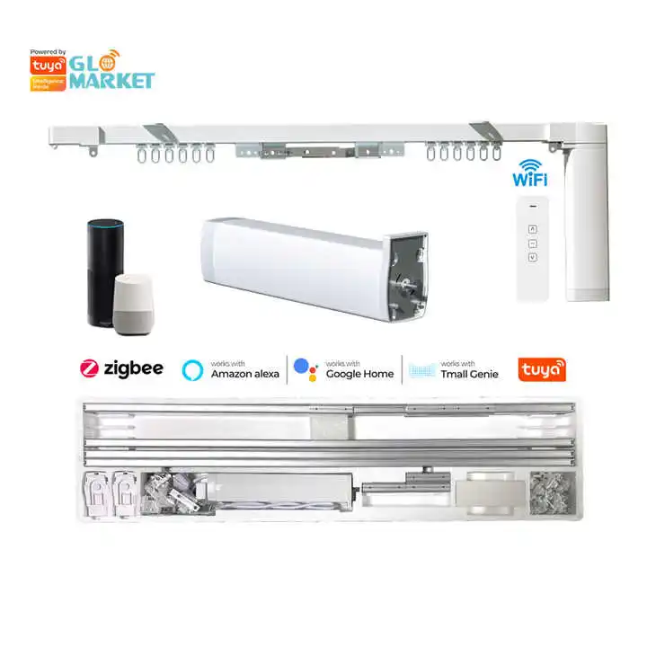 

Wifi Remote Control Smart Motor Phone App Control Smart Home Motorized Curtain 110V-240V Curtain Motor