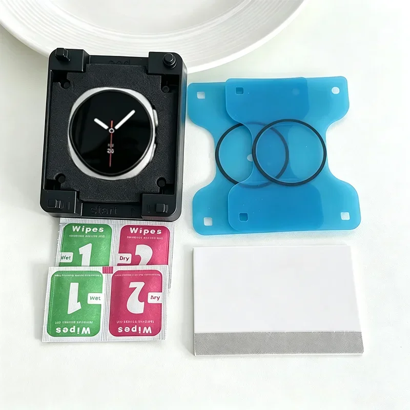 4-Point Alignment Dust-Free Installation Kit 1-5PCS for Samsung Galaxy Watch 9 8 7 6 40mm 44mm Screen Protector Film Auto Align