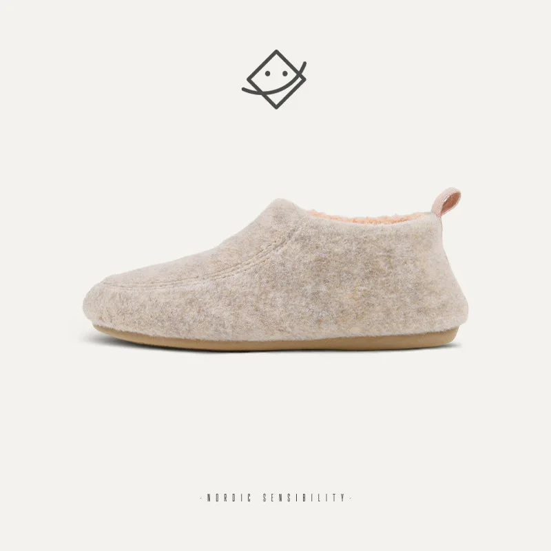 

Ke Diyuan Winter Home Indoor Household Men's Warm Thickened Wood Floor Non-slip Bag and Cotton Mop Japanese Wind