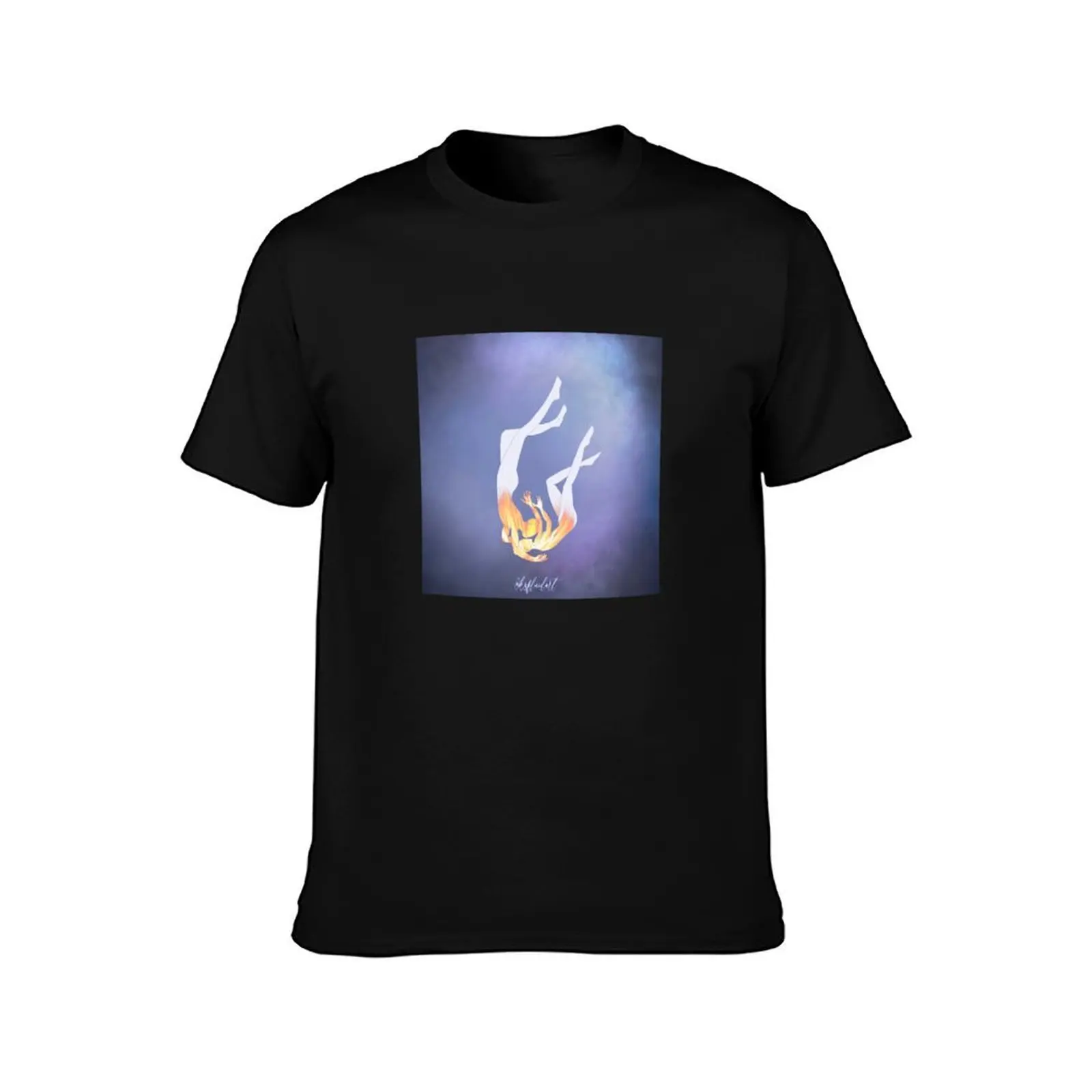 Twin Flame T-Shirt Pria T Shirt Katun Kualitas Tinggi Pria T Shirt Mewah