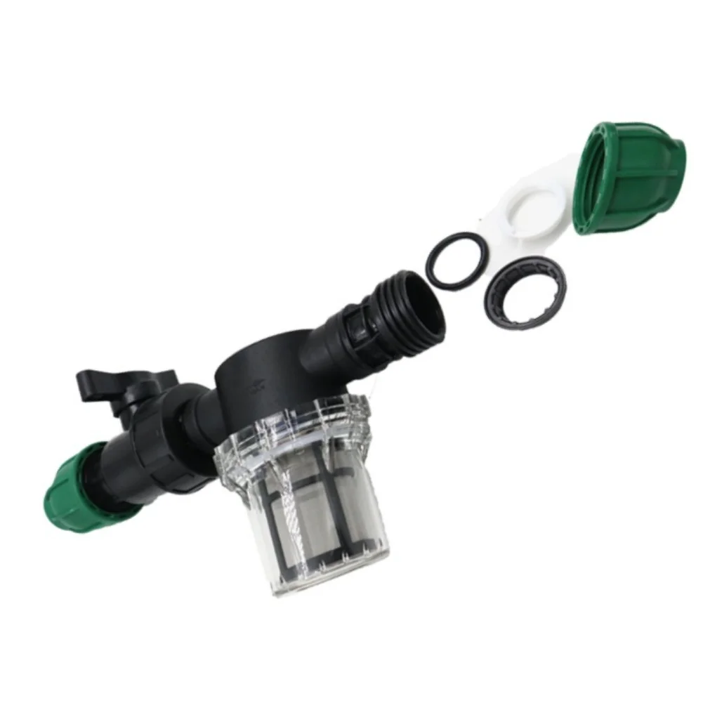 Drip Irrigation Adapter Compatible with 20 25 32mm Tubing Sizes Featuring Quick Connector and 40 Mesh Stainless Filter