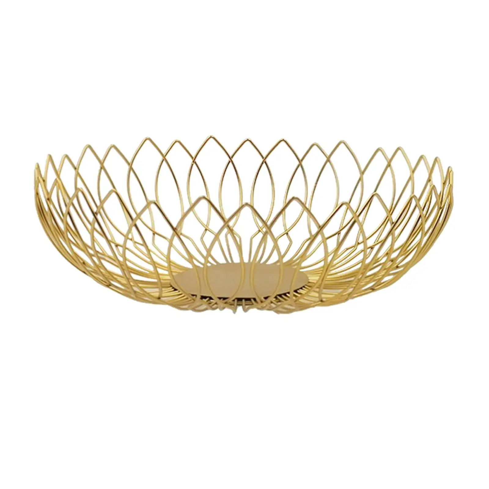 Three Tier Metal Fruit Bowl Rack for Vegetable Snacks Serving Centerpiece Dish