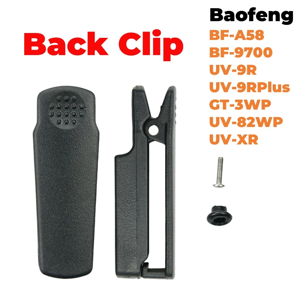 NEW Walkie Talkie Belt Clip Holder for Handheld Baofeng BF-A58 UV-9R Plus GT-3WP UV-XR BF-9700 UV-82WP Two Way Radio