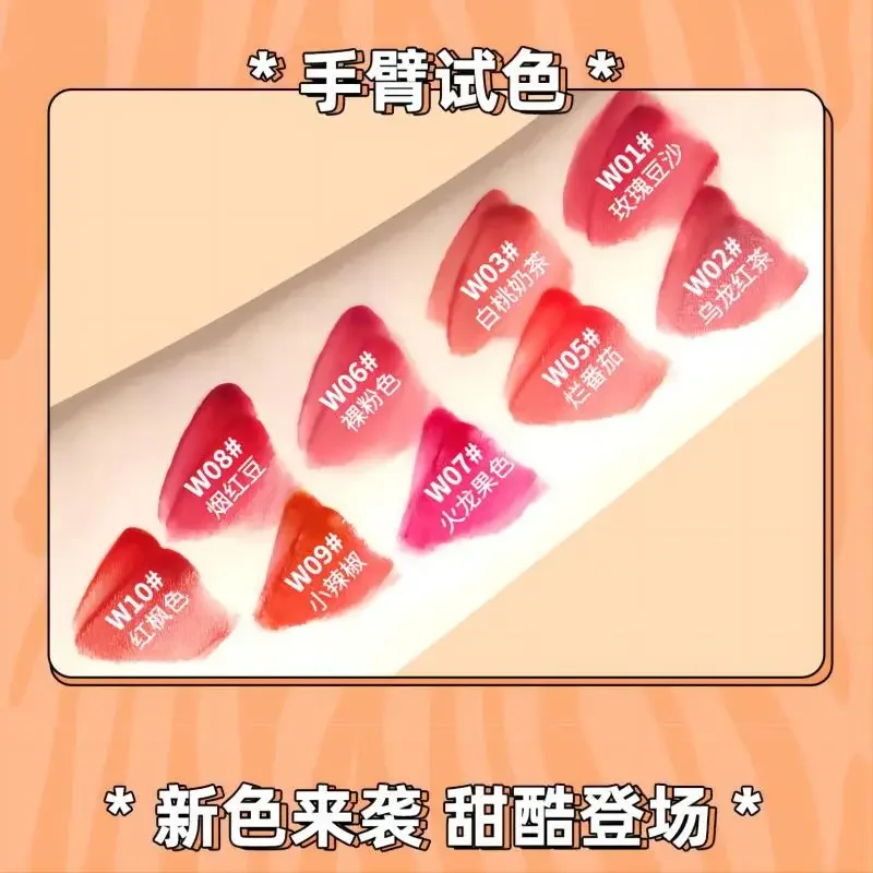 UKISS Velvet Lipstick LipGloss WaterMist Texture Matte Lip Glaze Waterproof Lasting Not Stick Cup Makeup Rare Beauty Cosmetics