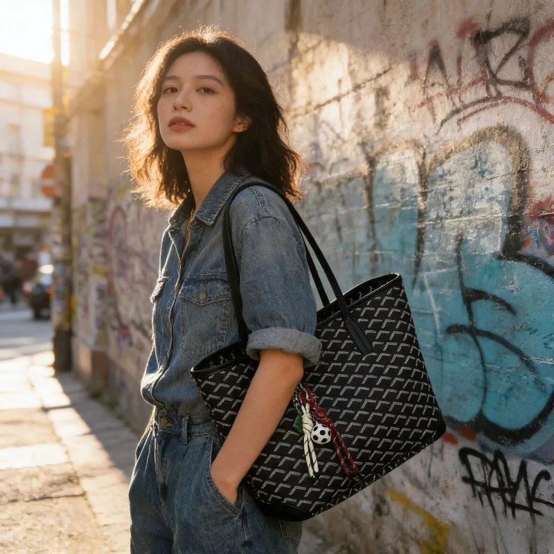 

Luxury Leather Ladies Shoulder Bag Hand Bags Trendy Design Commuter Casual Simple Vintage Popular Elegant Bag