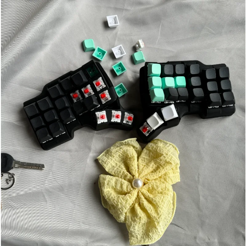 TBK Mini 3X6 Teclado Dividido Personalizado Sem Fio Bluetooth Hot Plug Gaming Mecânico Teclado Dividido ZMK/VIAL Mudança de Chave Online