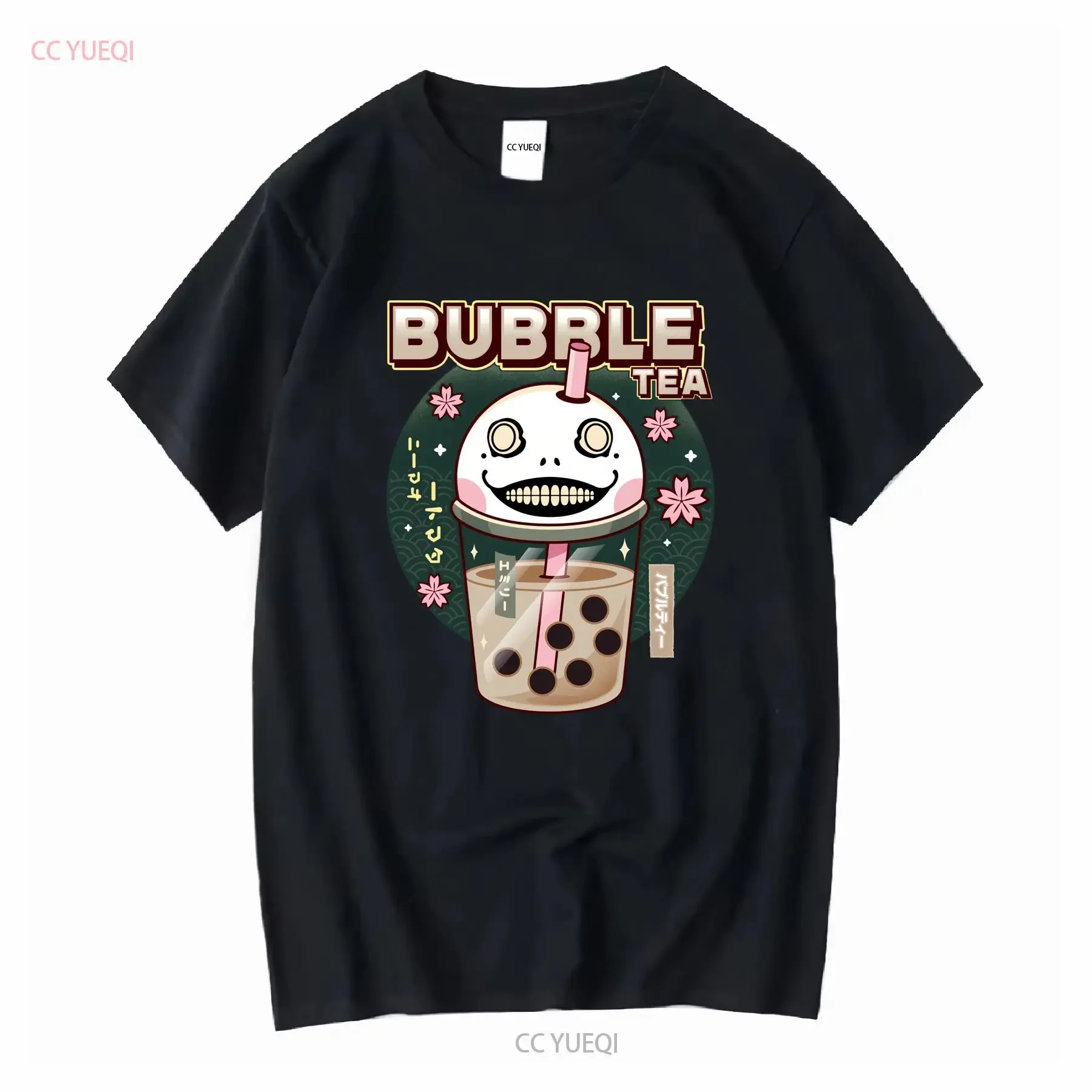Camiseta Bubble Tea Emil Nier Videojuegos Gaming Gamer Automata Replicant Gestalt 2B manga larga o corta vintage lavada