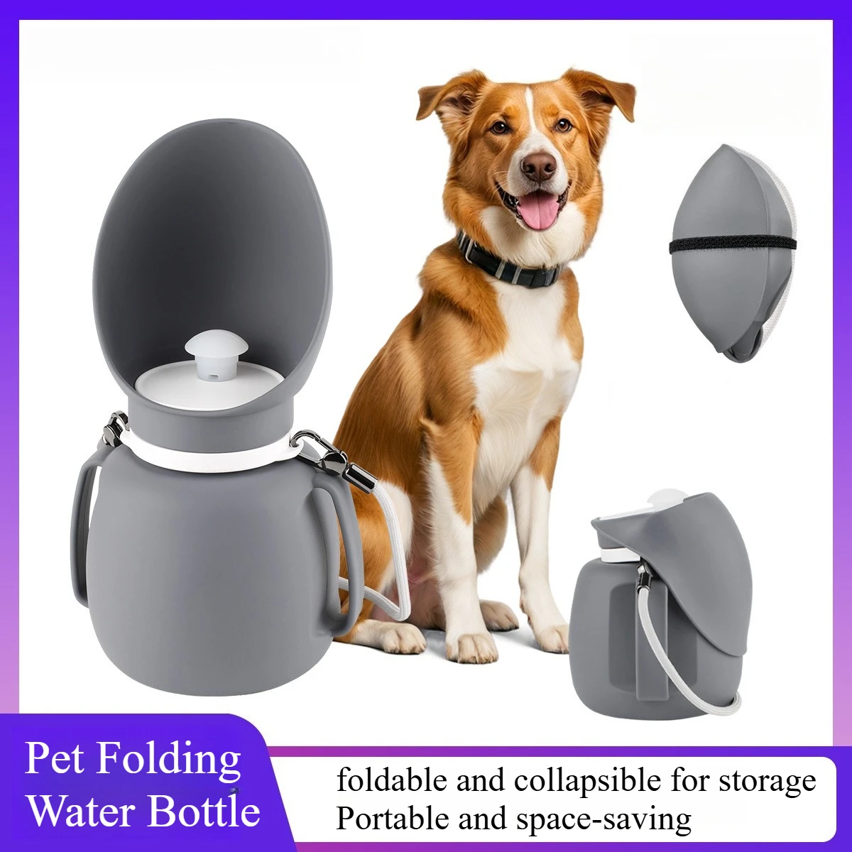 

New Portable Foldable Pet Water Bottle for Outdoor Dog Walking Hydration Pet Accessory Pet Supplies Dogs Accessories
