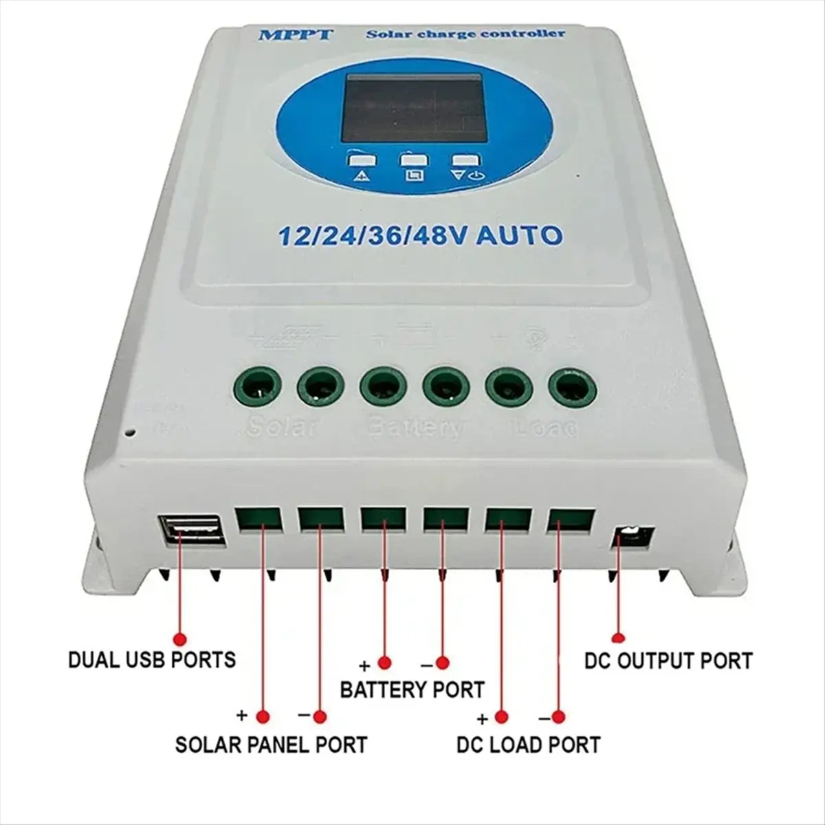 L77A 12V/24V/36V/48V Auto 150A MPPT Solar Charge Controller Battery Charging Off-Grid Automatic Identification Controller