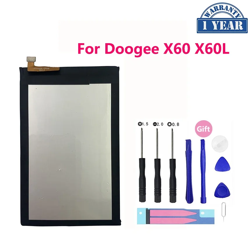 High Quality New Original For Doogee X60 L Battery Replacement 3300mAh Parts battery for  X 60  L Batteries