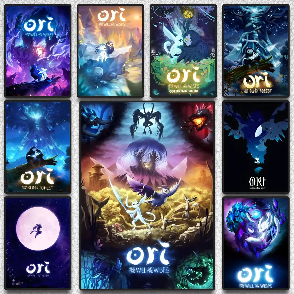 O-Ori and the Will of the W-Wisps Poster Self Adhesive Wall Stickers Removable Room Decor Aesthetic Space Murals Fancy Gift