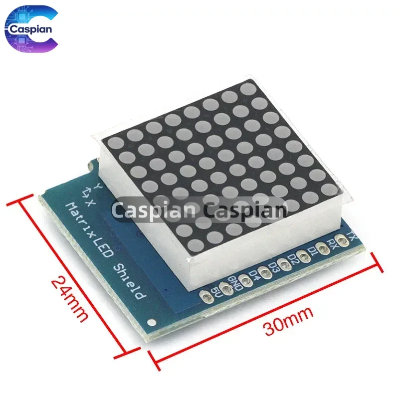 Matrix LED Shield V1.0.0 For WEMOS D1 Mini Digital Signal Output Controller Module 8 X 8 Dot Board Control electronic components