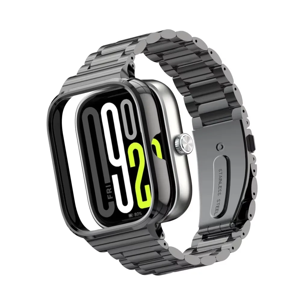 Metal Watch strap Case Protector redmiwatch 4 Bracelet Protective Cover For Redmi Watch 4 Stainless Steel band For redmi watch 4