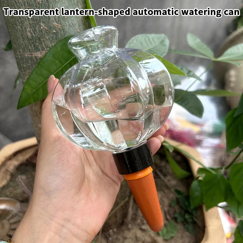 Transparent Lantern-shaped Automatic Watering Device For Potted Plants, Automatic Drip Irrigation And Watering