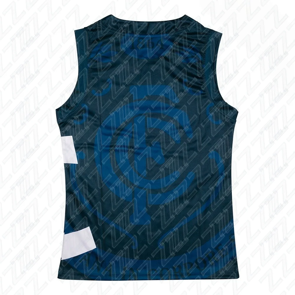 Adelaide Ravens, Youth Training Vest, Sports and Fitness Vest, Sleeveless Australian Football Jersey, Replica Team Uniform