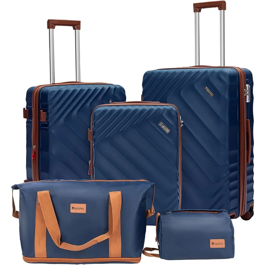 5-Piece Hard Shell Expandable Luggage Set, Airline Approved Carry-On