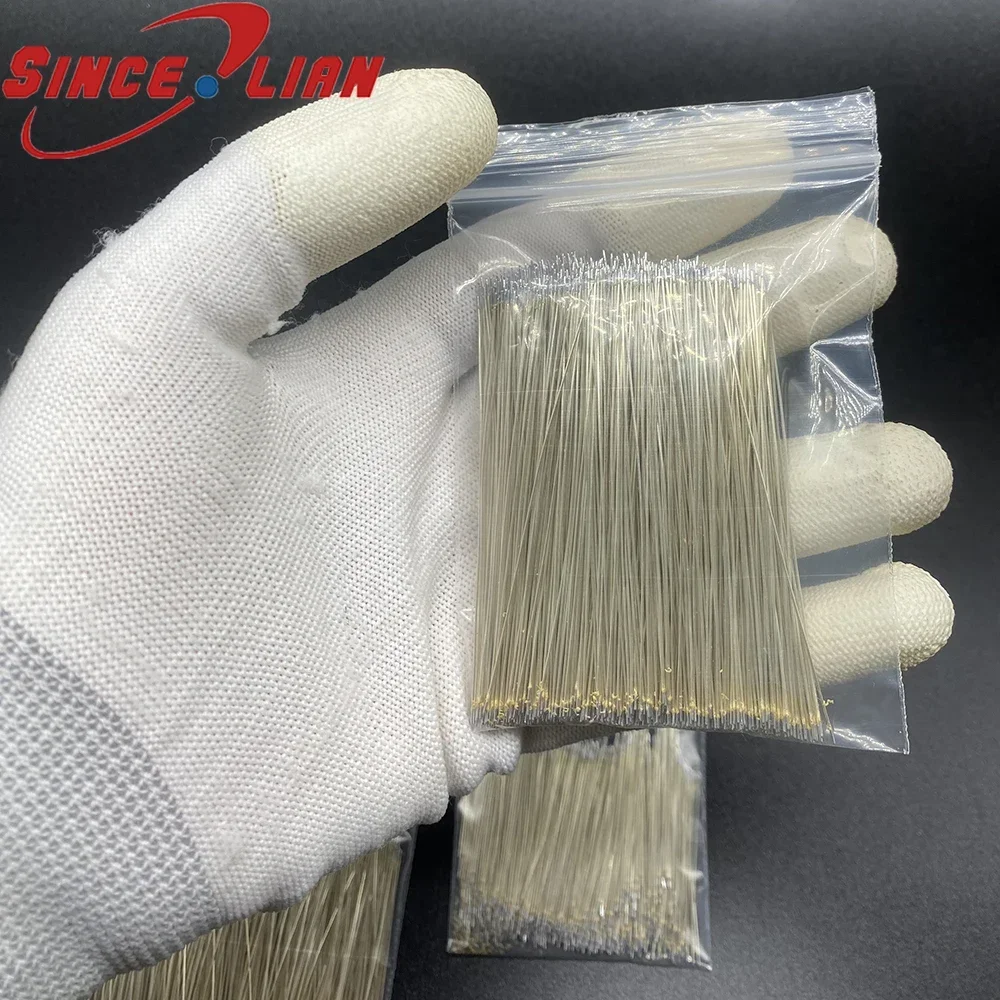 2000pcs Silver Enameled Wire For Led Neon Light 4cm 7cm 10cm Pure Copper Double-ended Hot Tin Patch Connecting Cable