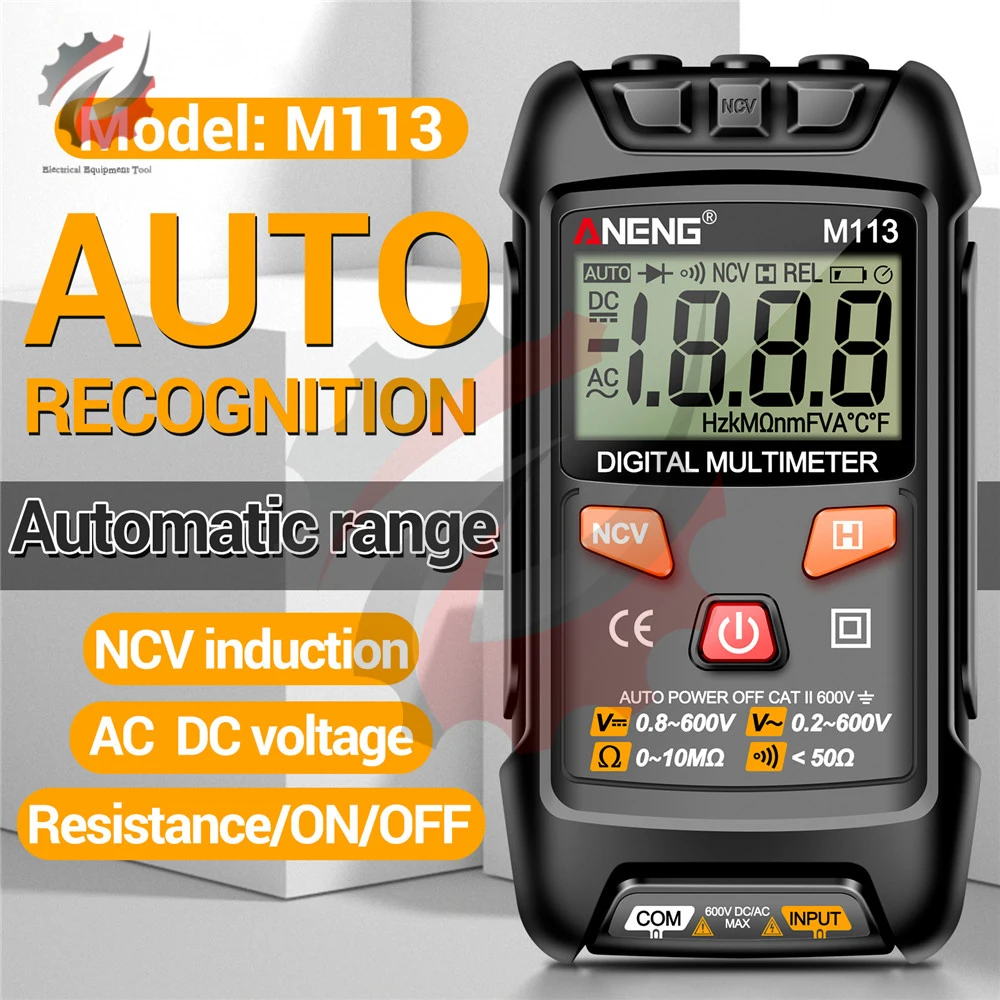 4 In1 M113 Automatyczne rozpoznawanie multimetru cyfrowego 1999 Liczy automatyczną rezystancję napięcia AC/DC na wyłączenie