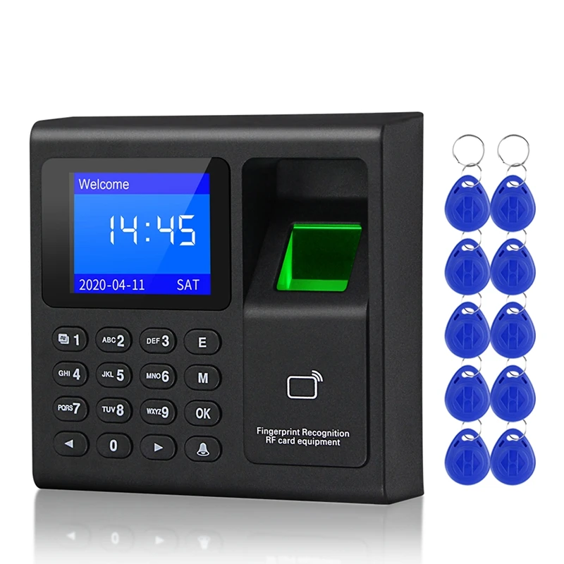 

Fingerprint Attendance Machine USB Biometric Fingerprint Time Attendance Machine RFID Access Control Keypad System