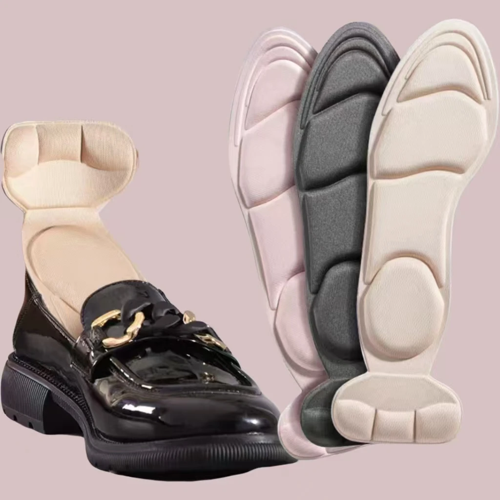 Summer Sweat Absorbing and Breathable Soft Sole Insole Ladies' Anti Drop and Anti-wear High-heeled Insole Can Be Freely Cut