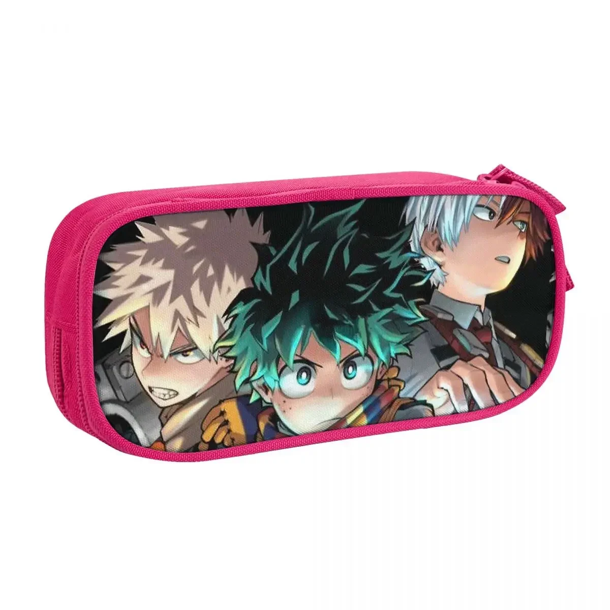 Boku No My Hero Academia Pencil Cases Lovely Win Save Hope Pen Holder Bag Student Large Storage Students School Gift Pencilcases