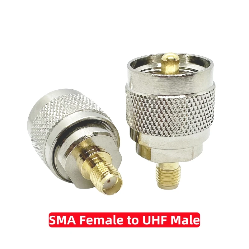 SMA to UHF PL259 SO239 Radio Antenna Adapter UHF to SMA Male to Female RF Coax Connector for FPV Antenna Coaxial Cable