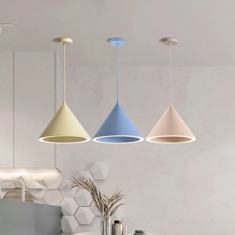 Moderne Macaron LED Pendel leuchte für Wohnzimmer Esszimmer Schlafzimmer kreative Kronleuchter Leuchte Glanz Innen Hängelampe