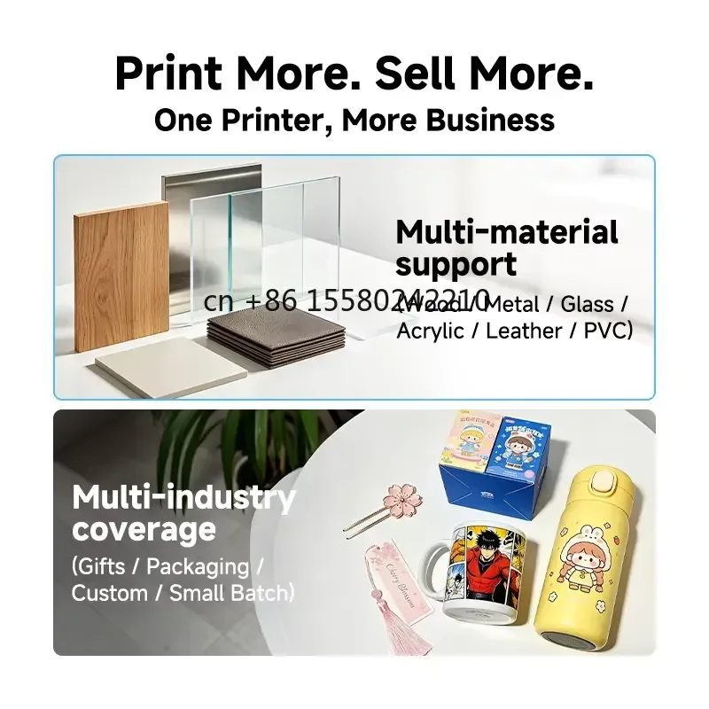 2026 hot for Kingjet 6 in 1 UV Printer 6090 Multifunctional Digital Flatbed Printing Machine with Varnish and White Ink New