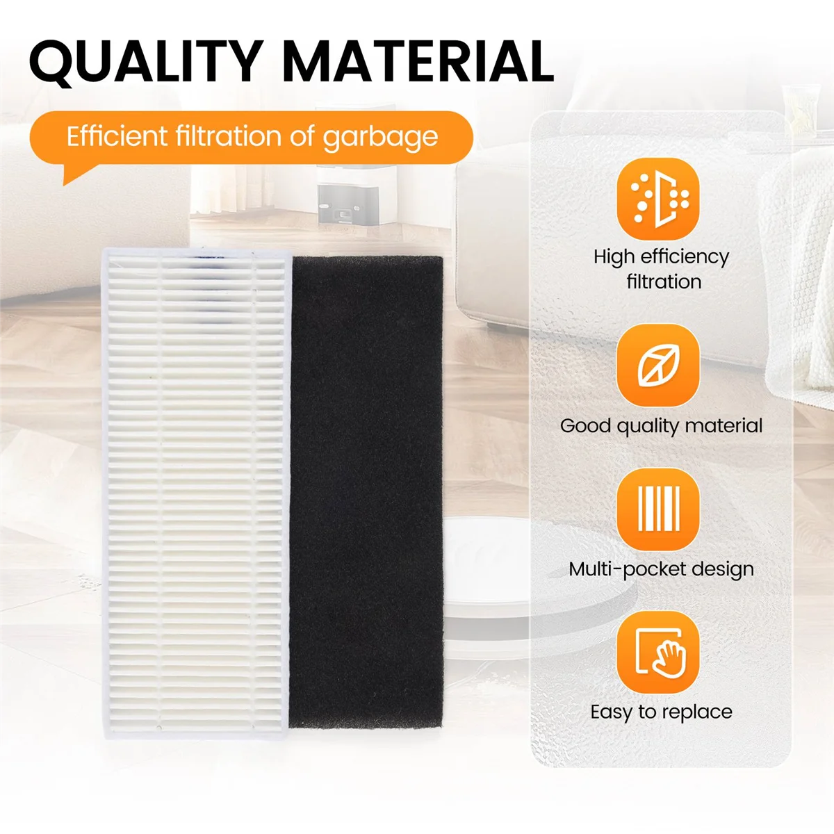 Brosse latérale de rechange pour aspirateur, filtre Hepa, Tefal Rowenta Explorer, X-Plagro20, 40, 50, 75, Smart Force, Isweep Bery