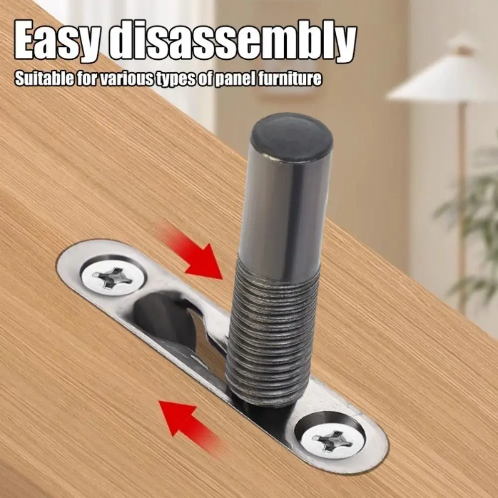 5Sets Concealed Installation Wardrobe Sliding Buckle Two-in-one Hardware Tools Furniture Invisible Connectors Invisible Elastic