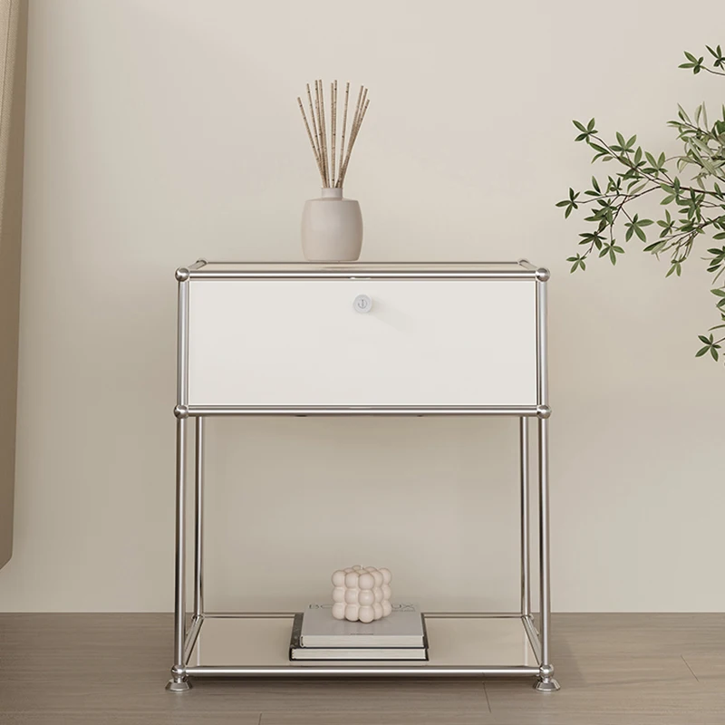 الحديثة السرير الجدول خزائن جانبية أدراج الخشب الشمال تخزين السرير الجدول منضدة الأبيض غرفة المعيشة المنزلي أثاث غرفة نوم