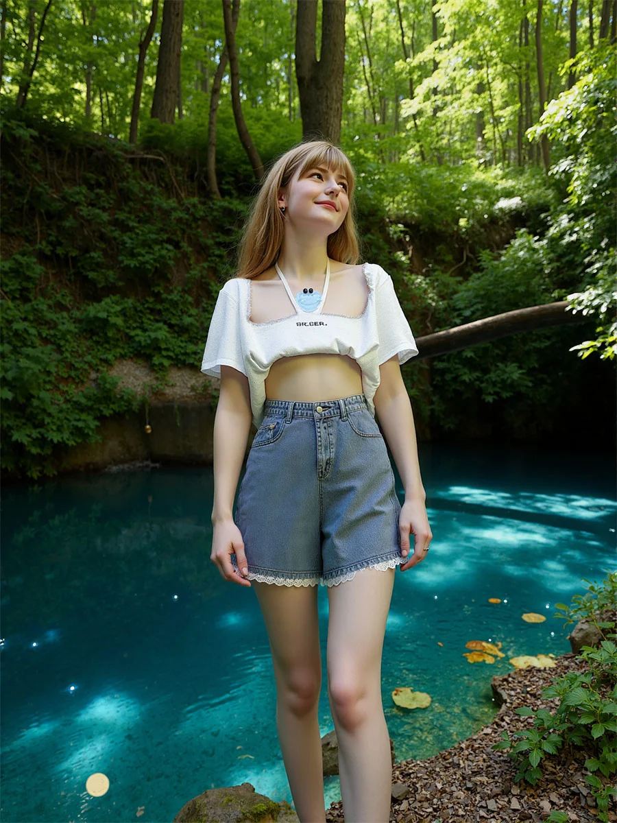 Pantalones cortos para mujer, Mini pantalones cortos vaqueros de cintura baja, ropa para discoteca con adornos de encaje de retales, ropa Sexy Y2K Hot Girl Night Street Party Hotsweet Clubwear