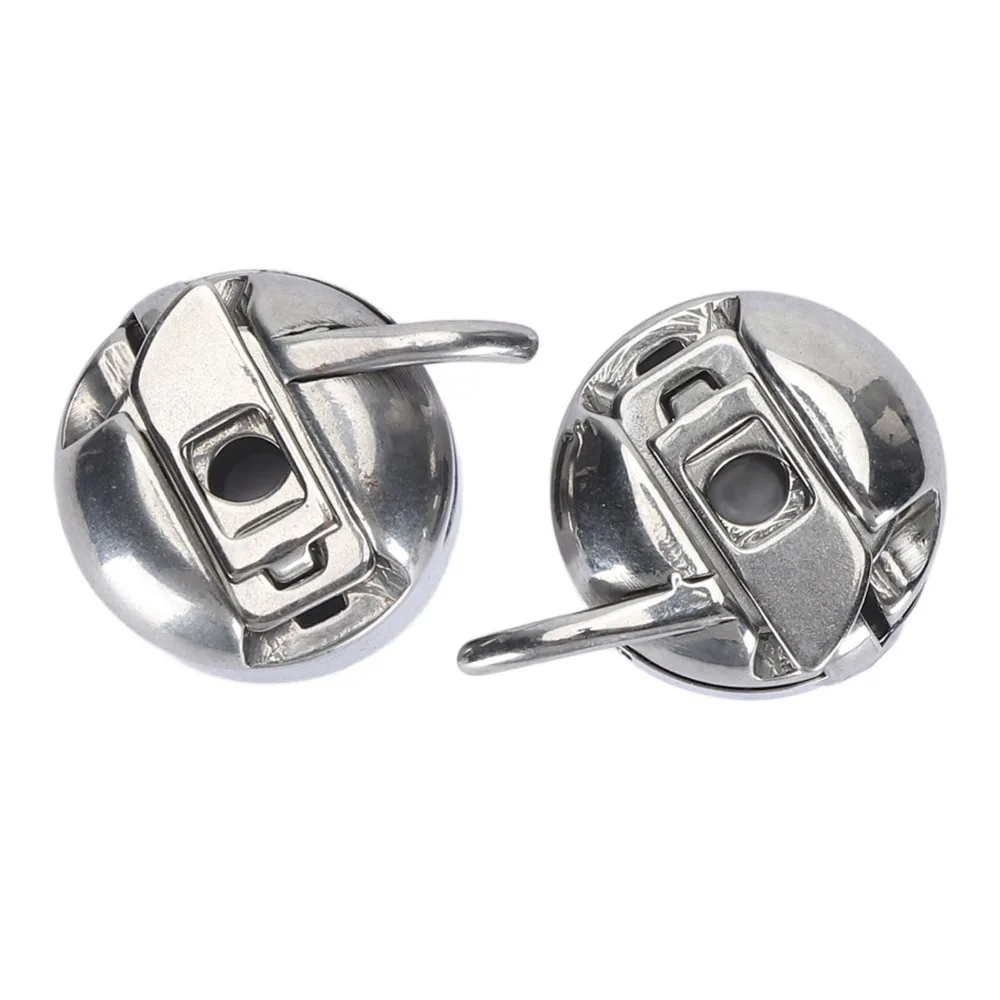 

2pcs Steel Sewing Machine Bobbin Case Professional Flexible Metal Replacement Shuttle Shell Precision Universal Fit