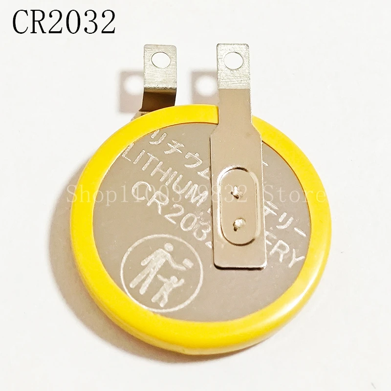 10pcs/lot CR2032 3V With Welding Battery Coin Cell Button Batteries 2032 Battery Factory 210mAh Tabs Solder Foot Soldering .