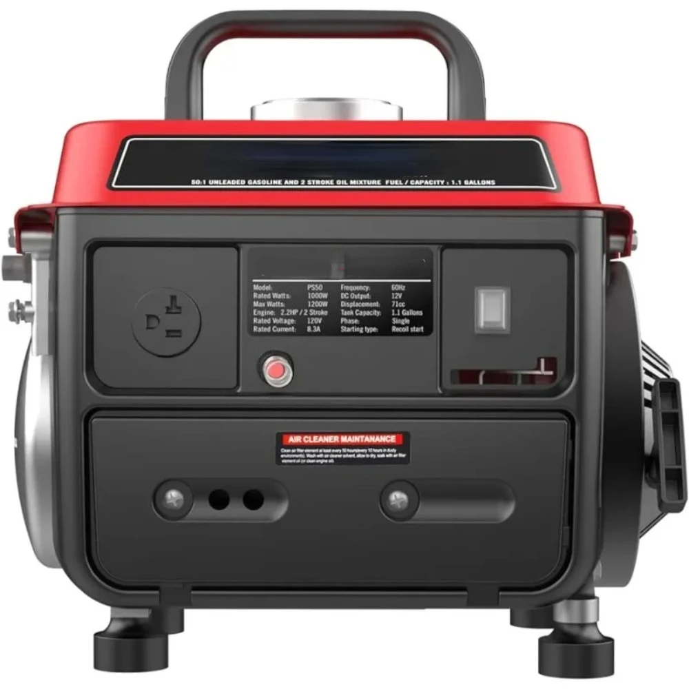 PowerSmart 1200W Portable Generator, Small Generator for Camping Outdoor, Ultralight, EPA & CARB Compliant