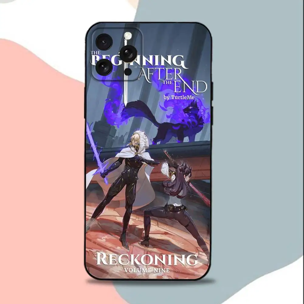 حافظة هاتف The Beginning A-After End-E لهاتف iPhone 15,13,16,12,11,17,14,Plus,Pro,Max,XS,XR,X,SE,Mini، غطاء أسود من السيليكون الناعم