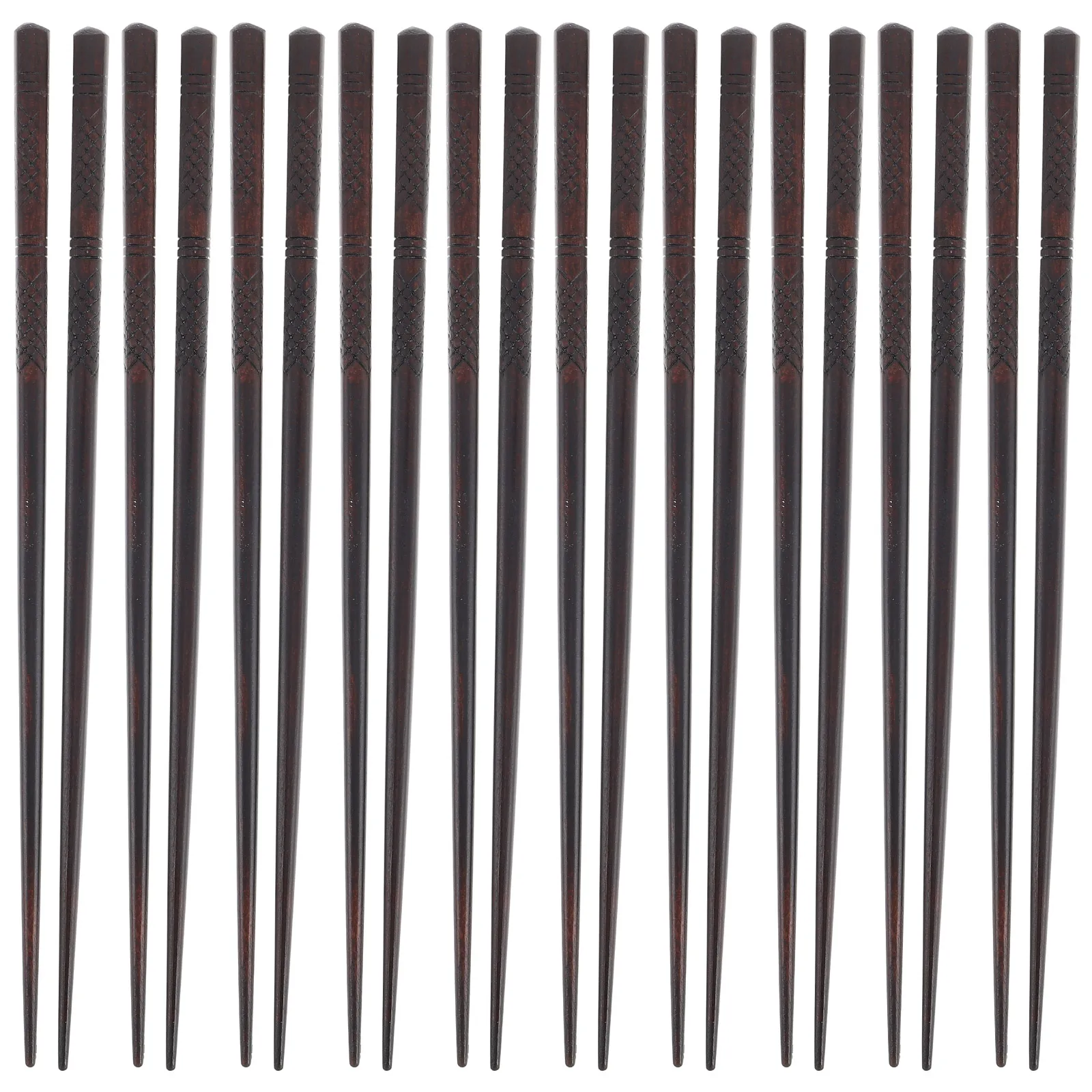 

20 Pcs Solid Wood Chopsticks Heatresistant Natural Safe Stylish Japanese Retro Cooking Eating Dishwasher Kids Reusable Bulk
