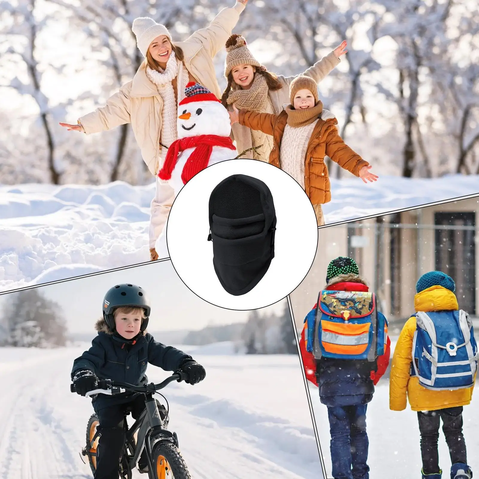 

Kids Face Masque Windproof Flexible Cold Weather Winter Ski Face Masque For Sports Enthusiast Boys Girls Children Pupils Bike