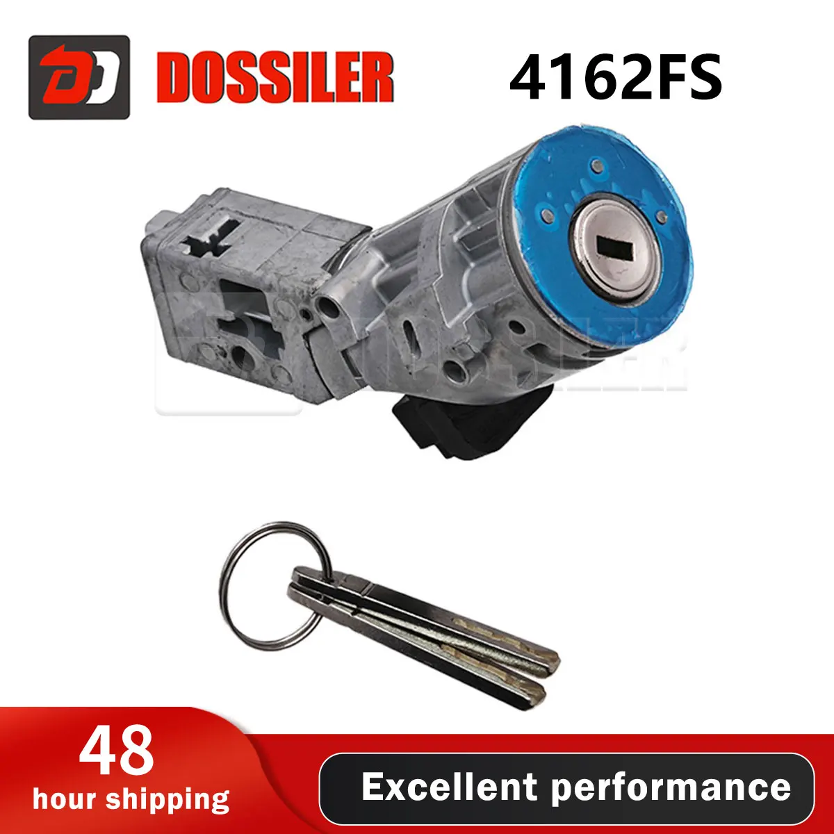 4162FS Dossiler Ignition Switch Lock Cable With 2 Keys for Peugeot 307 407 Citroen C4 C2 C3 C6 Starter Switch Car Pats 4162.FS