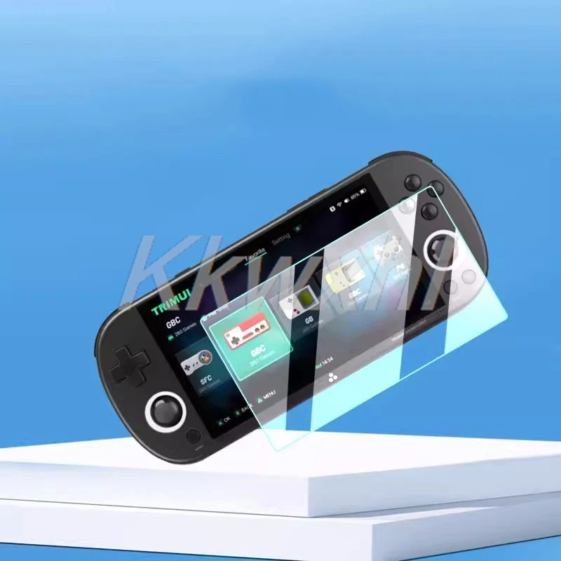 2-4 قطعة 9H HD الزجاج المقسى ل Trimui الذكية برو 4.96 "الريترو لعبة وحدة التحكم على TrimuiSmartPro SmartPro واقي للشاشة غطاء الفيلم