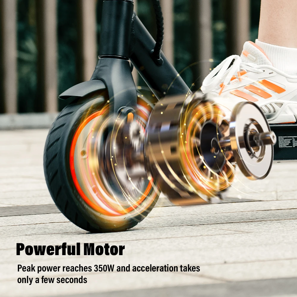 Patinete eléctrico W3 City Commuter, 8.5 pulgadas, 36V, 7.8Ah, autonomía de 22-30 km, tracción delantera, conducción suave, patinetes eléctricos con aplicación.