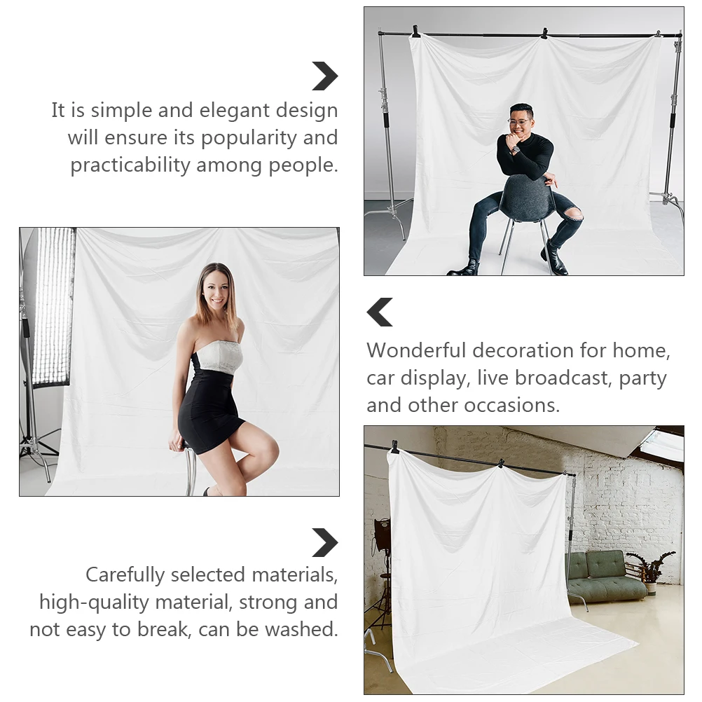 

White Background Cloth Pure White Fabric For Dining Table Cover Home Decor Scene Layout Photography Backdrop Scene Photography
