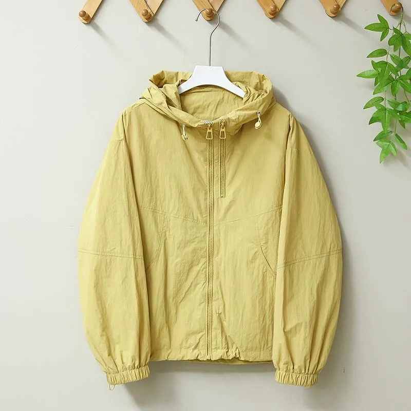 Summer 2027 New Thin Outdoor Sun Protection Clothing Women Baseball Uniform Loose Light Breathable Cardigan UV-proof Jacket