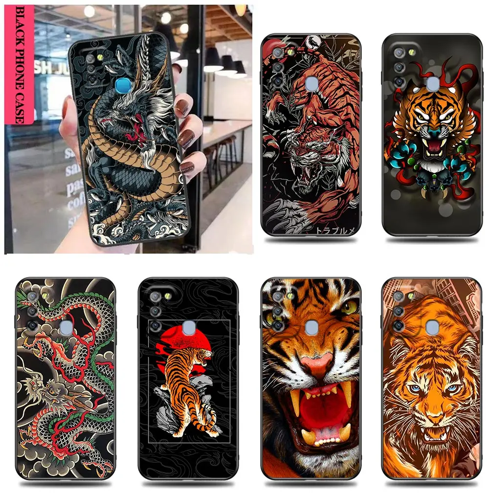 Animals Tiger Dragon Phone Case For Infinix CAMON 19 16 ZERO 30 X NEO 20 8 POVA 5 4 2 NOTE 30 12 G96 11 10 8 Case Funda Shell